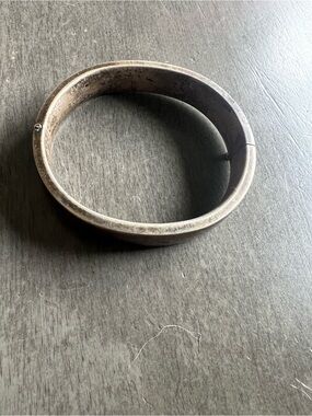 Vintage Tiffany & Co Sterling Silver Hinged Bangle Bracelet Signed Clasp 24.8g